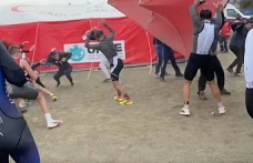 Salda Duatlonu’nda Dev Fırtına: Çadır ve Bariyerler Havada Uçuştu!