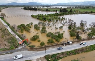 Büyük Menderes Nehri Taştı, Koçarlı Ovası Sular...