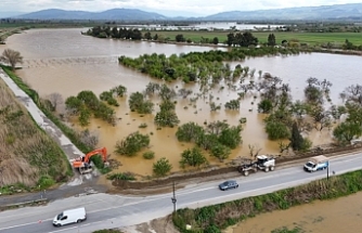Büyük Menderes Nehri Taştı, Koçarlı Ovası Sular Altında Kaldı