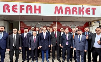 Fatih Erbakan’dan Oğuzeli Belediyesi’ne Anlamlı Ziyaret: Refah Market Açılışında Gövde Gösterisi